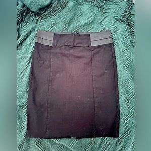 Faded black high waisted pencil pinup skirt